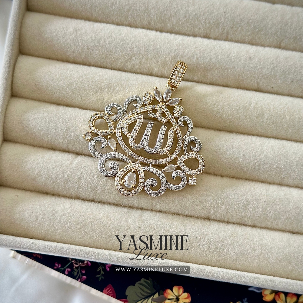 Golden Swirls of Faith (With Chain)