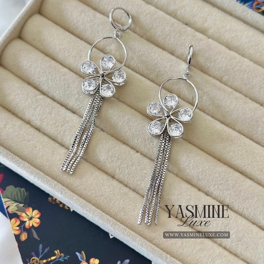 Sparkling Blooom Cascade Earrings