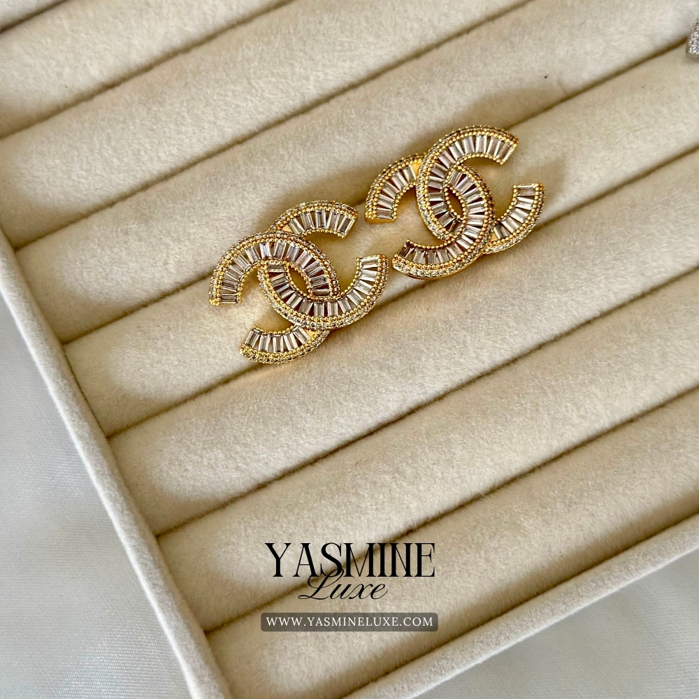 Golden Interlocks Studs