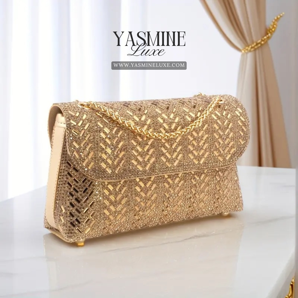 Golden Crystal Bag