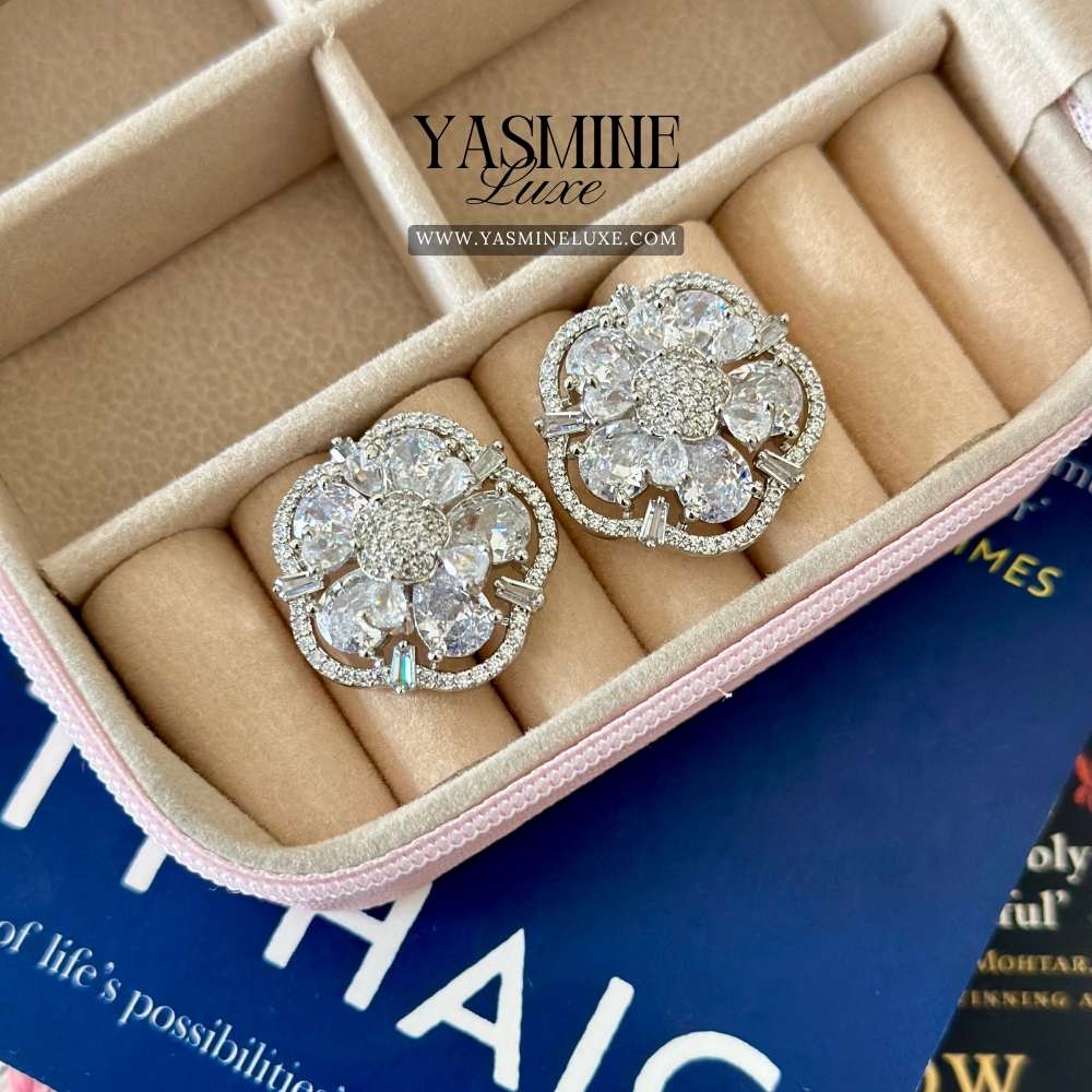 Silver Bloom Studs