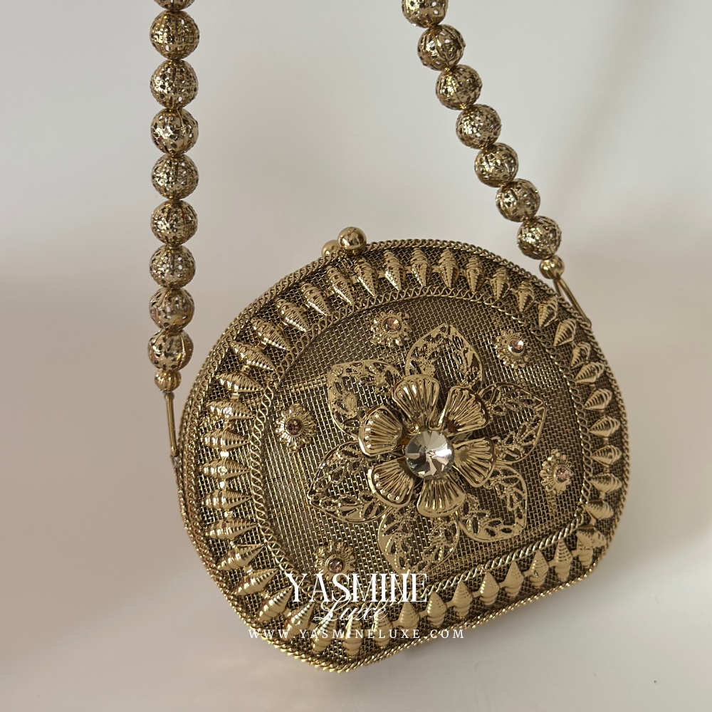 Jeweled Daisy Clutch